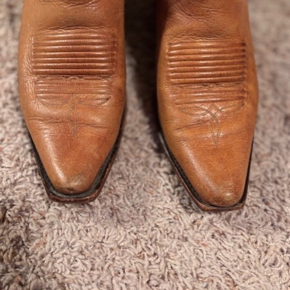 Women's Charlie 1 Horse by Lucchese boots, 8.5, Brown Leather - Picture 10 of 12